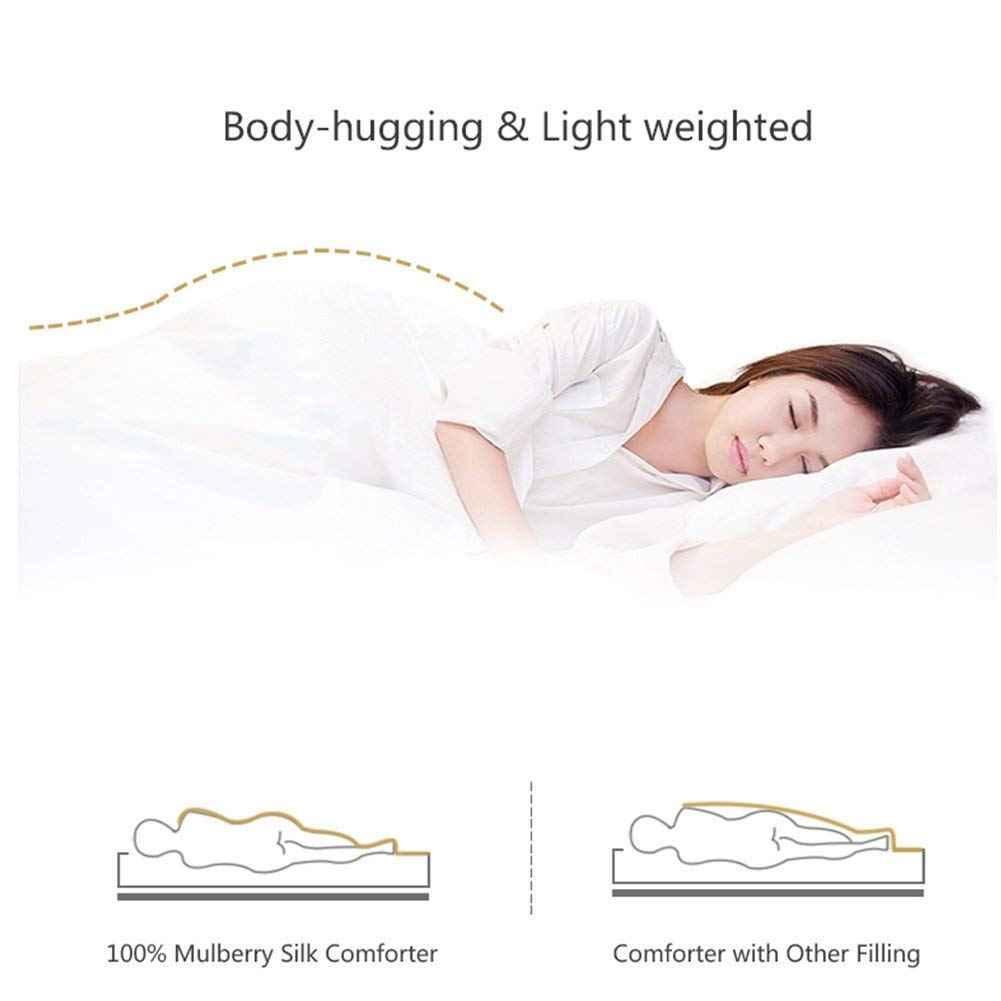 100% Mulberry Silk Duvet - 6A Grade Luxury Silk Winter Duvet