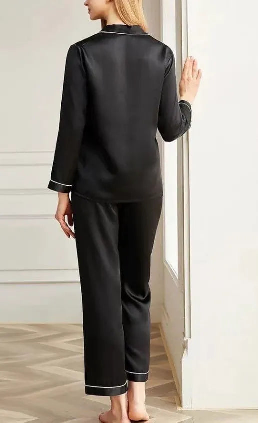 100% Mulberry Silk Long Pajamas (Set)