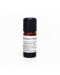 100 percent pure herbal respire shield essential oil 10ml amber bottle with minimalist white label on fresh white slate texture