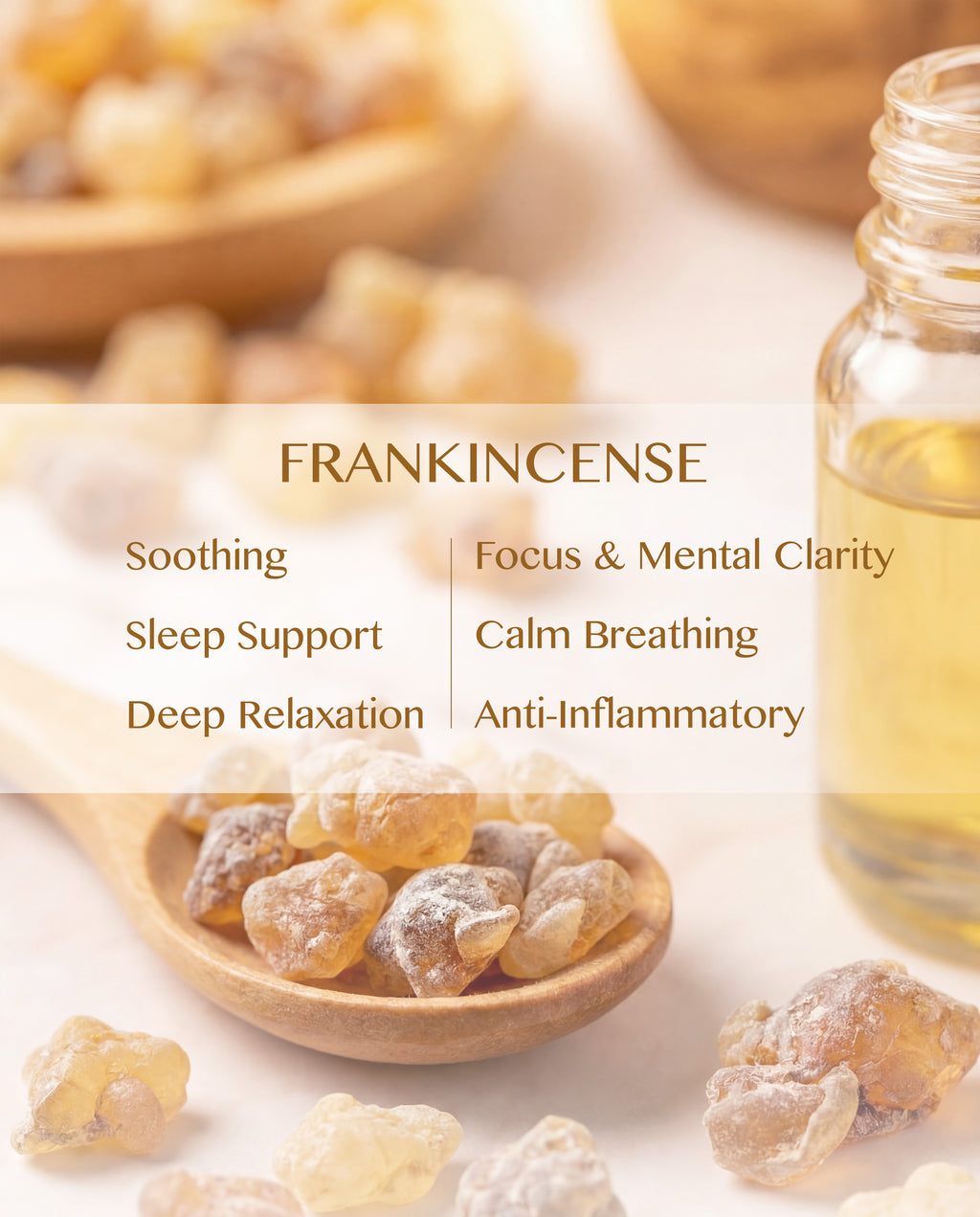 Pure frankincense essential oil (Boswellia carterii)
