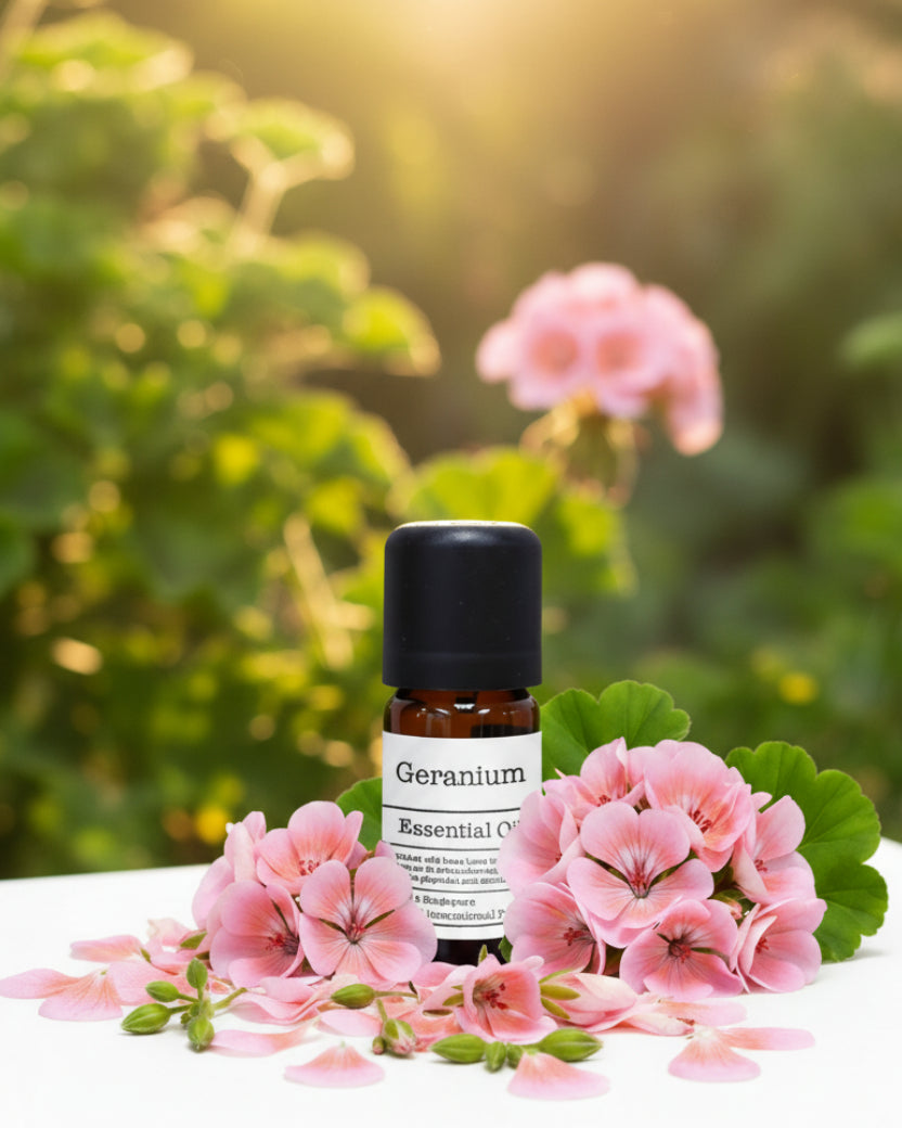 Pure Geranium Essential Oil (Pelargonium graveolens)
