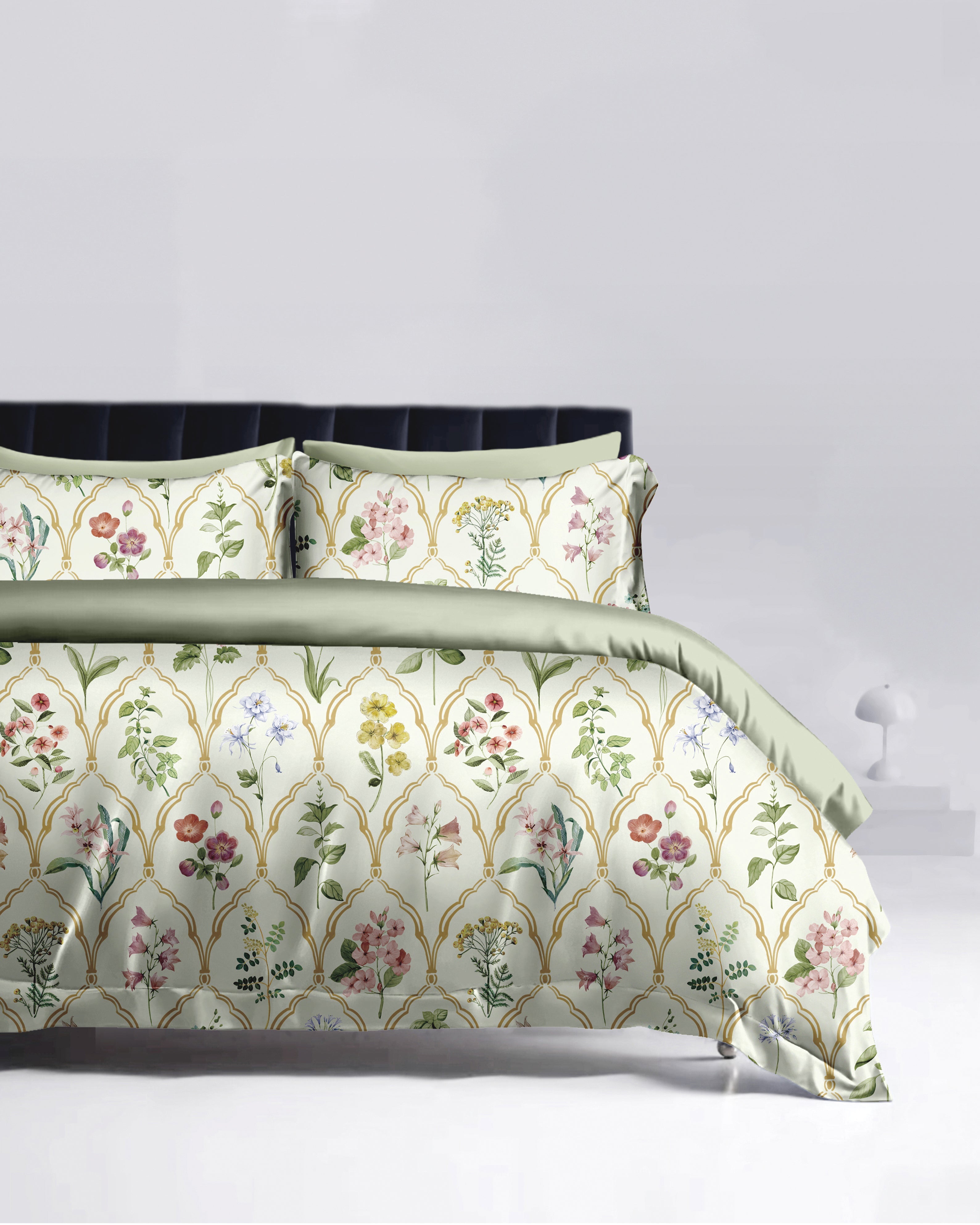 3600 Thread Count Satin Cotton Bedding Set N091