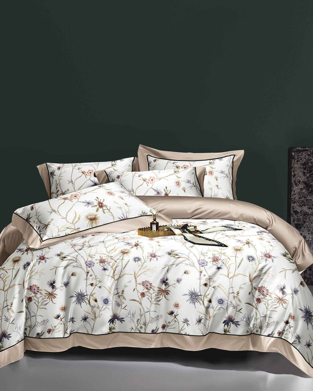 3600 Thread Count Satin Cotton Bedding Set N097
